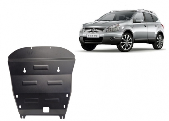 Acél motor, kapcsolószekrény, hűtő védőlemez Nissan Qashqai