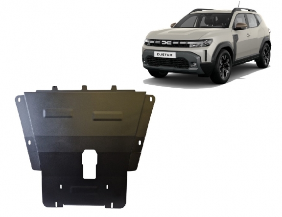 Acél motor, kapcsolószekrény védőlemez Dacia Duster - 4x2 , 4x4