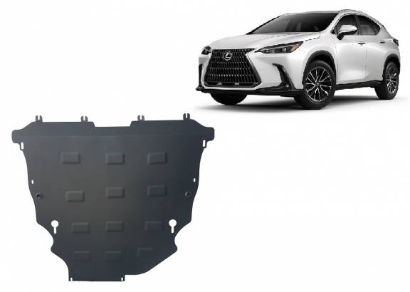 Acél motor, sebességváltó, hűtő, első lökhárító védőlemez Lexus NX AZ20