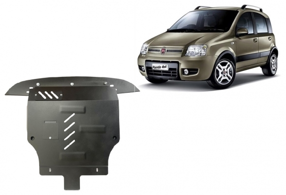 Acél motor, sebességváltó, hűtő, első lökhárító védőlemez Fiat Panda 4x4
