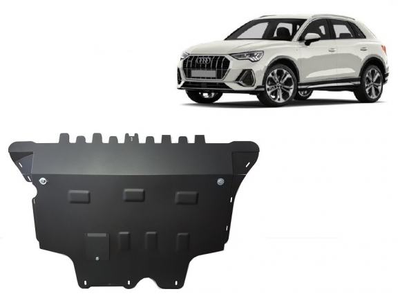 Acél motor, sebességváltó, hűtő, első lökhárító védőlemez Audi Q3