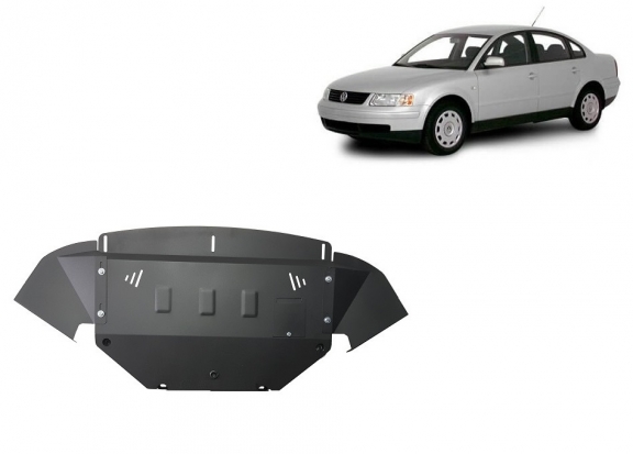 Acél motor, hűtő védőlemez VW Passat B5