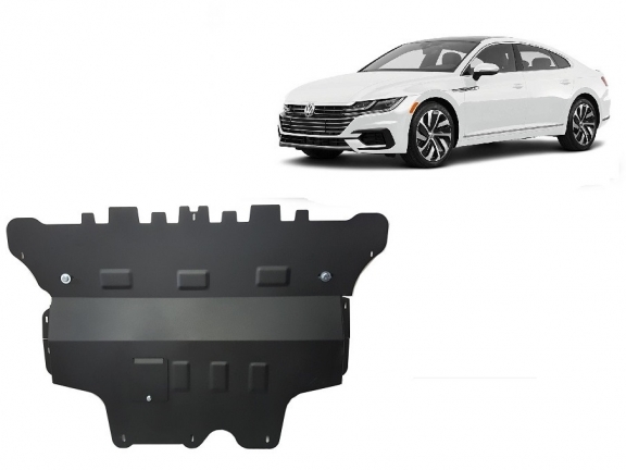 Acél motor, sebességváltó, hűtő, első lökhárító védőlemez VW Arteon