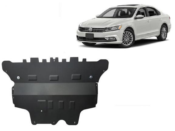 Acél motor, sebességváltó, hűtő, első lökhárító védőlemez VW Passat Alltrack