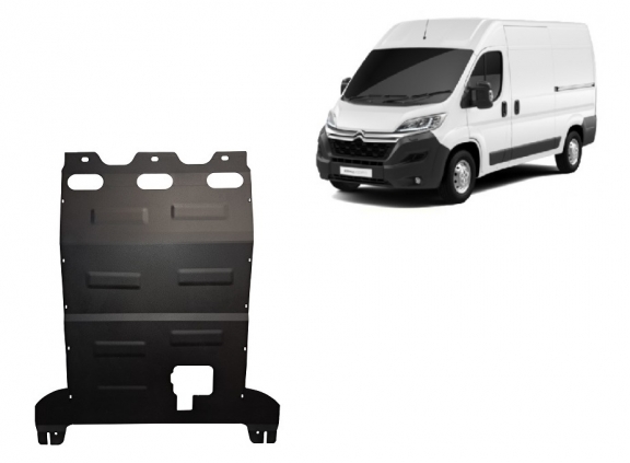 Acél motor, kapcsolószekrény, hűtő védőlemez Citroen Jumper