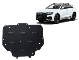 Acél motor, kapcsolószekrény védőlemez Audi Q8