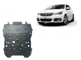 Acél motor, sebességváltó, hűtő, első lökhárító védőlemez Peugeot 308