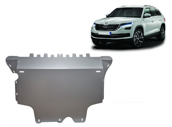 Alumínium motor, sebességváltó, hűtő, első lökhárító védőlemez Skoda Kodiaq