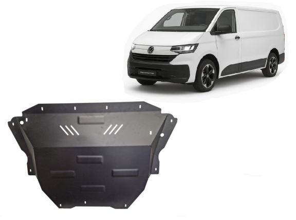 Acél motor, sebességváltó, hűtő, első lökhárító védőlemez Volkswagen Transporter T7 Van