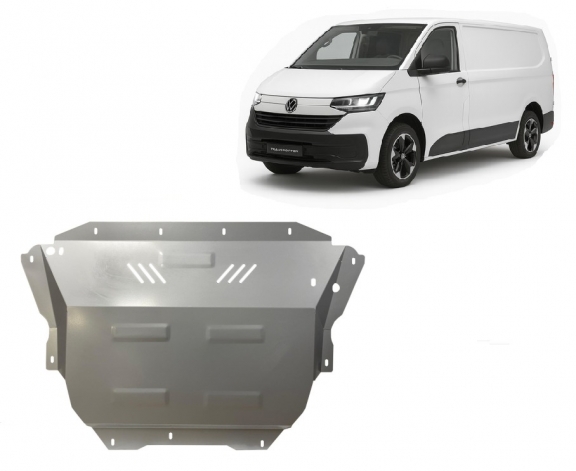 Galvanizált Acél motor, sebességváltó, hűtő, első lökhárító védőlemez Volkswagen Transporter T7