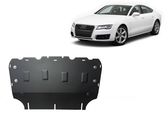 Acél motor, hűtő védőlemez Audi A7