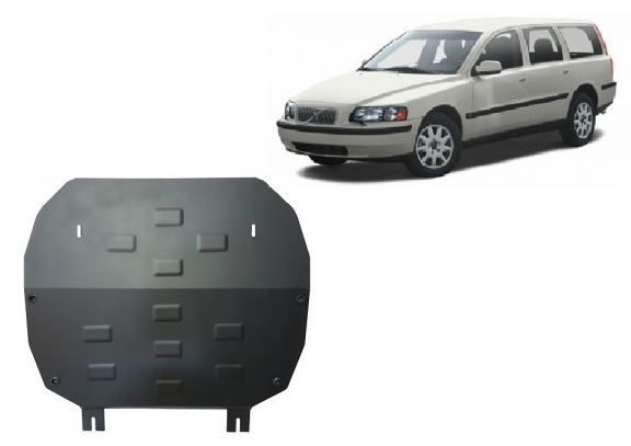 Acél motor, kapcsolószekrény, hűtő védőlemez Volvo V70