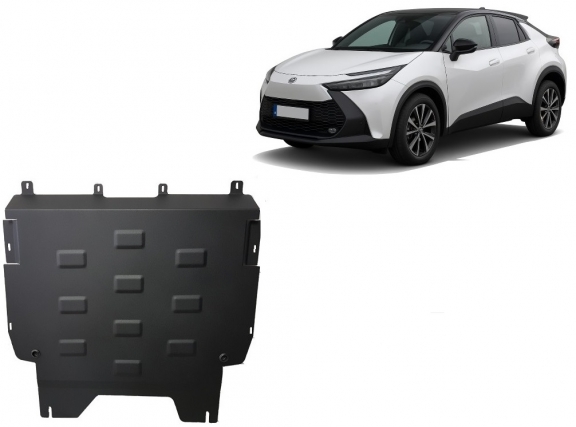 Acél motor, kapcsolószekrény, hütő védőlemez Toyota C-HR