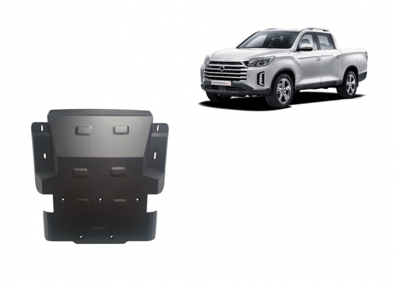 Acél motor, hűtő védőlemez Ssangyong Musso Grand