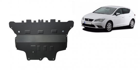 Acél motor, kapcsolószekrény védőlemez Seat Leon