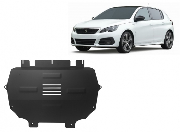 Acél motor, sebbeségváltó, hütő, első lökhárító védőlemez Peugeot 308