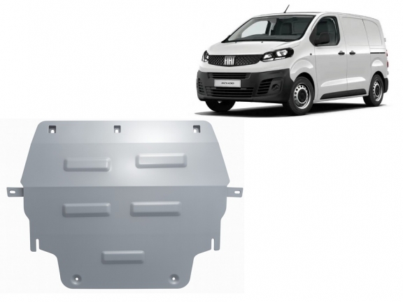 Aluminium motor, kapcsolószekrény védőlemez Fiat Scudo