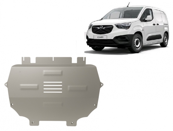 Aluminium motor, kapcsolószekrény védőlemez Opel Combo E
