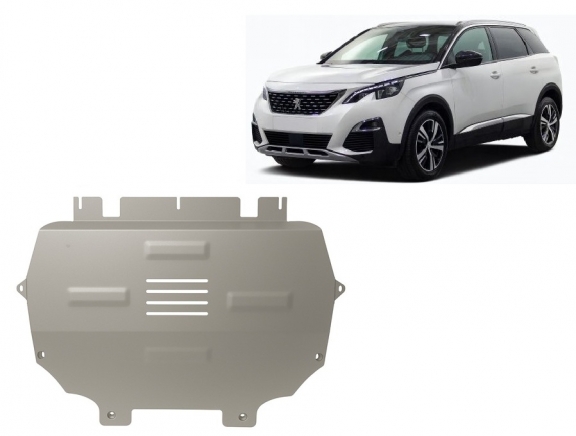 Aluminium motor, kapcsolószekrény védőlemez Peugeot 5008