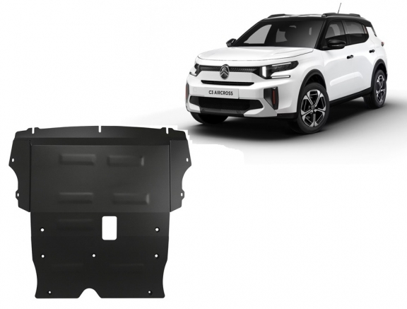 Acél motor, kapcsolószekrény védőlemez Citroen C3 Aircross