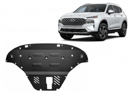 Acél motor, kapcsolószekrény, hűtő védőlemez Hyundai Santa Fe