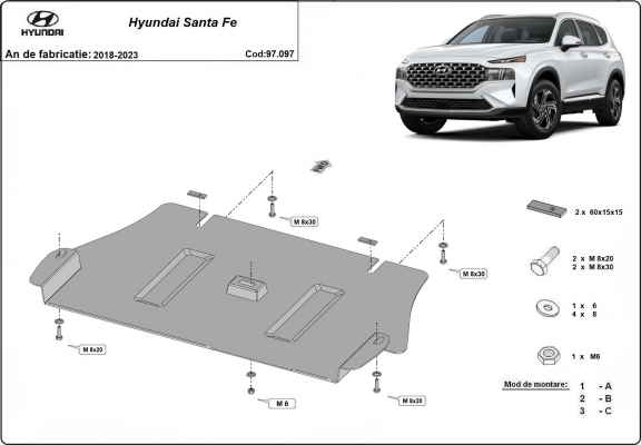 Katalizátor lopásgátló (CAT/LOCK) Hyundai Sante Fe