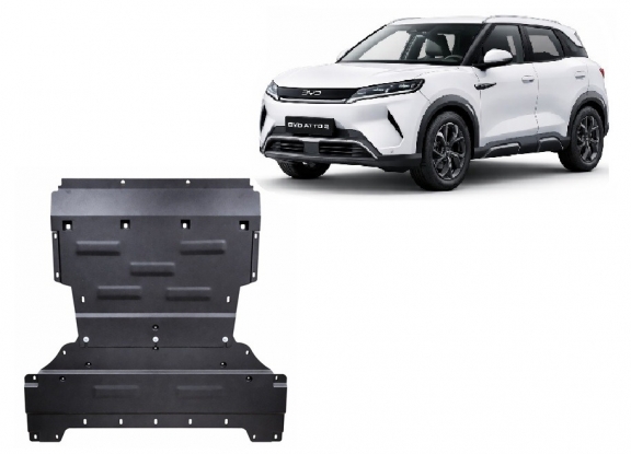Acél motor, kapcsolószekrény védőlemez BYD Atto 2
