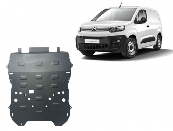 Acél motor, kapcsolószekrény, hűtő védőlemez Citroen Berlingo