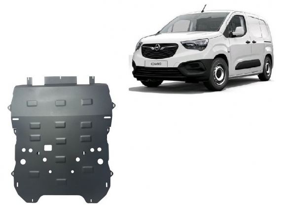 Acél motor, kapcsolószekrény, hűtő védőlemez Opel Combo