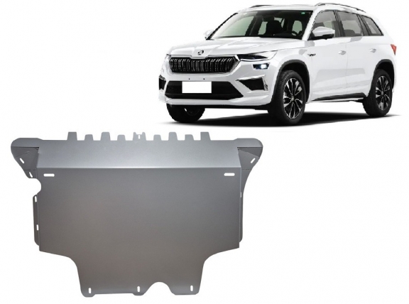 Alumínium motor, sebességváltó, hűtő, első lökhárító védőlemez Skoda Kodiaq