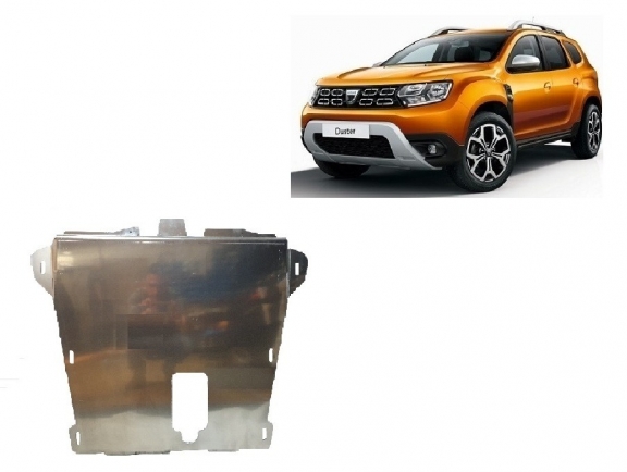 Alumínium motor, kapcsolószekrény védőlemez Dacia Duster