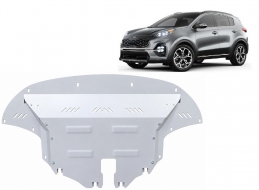 Alumínium motor, sebességváltó, hűtő, első lökhárító védőlemez Kia Sportage
