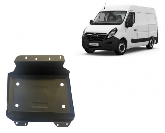 Acél üzemanyagtartály védőlemez Opel Movano