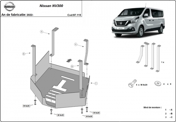 Katalizátor lopásgátló (CAT/LOCK) Nissan NV300