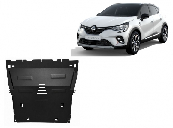 Acél motor, kapcsolószekrény, hűtő védőlemez Renault Captur