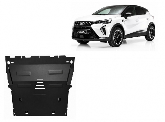 Acél motor, kapcsolószekrény védőlemez Mitsubishi ASX