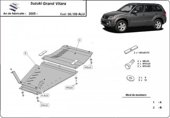 Suzuki Grand Vitara aluminium promo szett