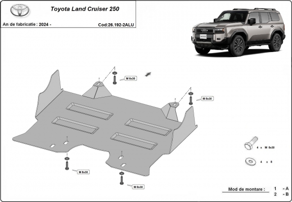 Toyota Land Cruiser aluminium promo szett