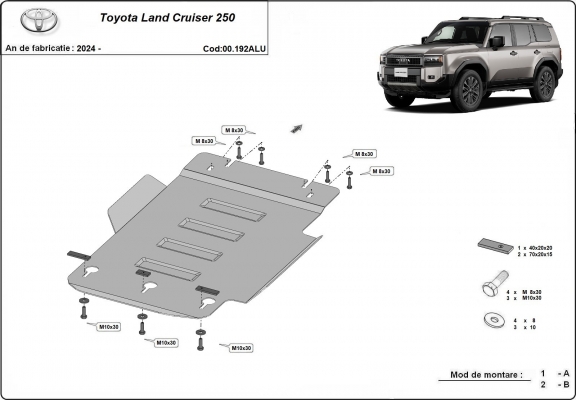 Toyota Land Cruiser aluminium promo szett