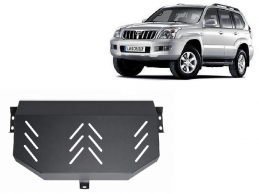 Acél üzemanyagtartály védőlemez Toyota Land Cruiser J120 - 3 ajtos modellekre