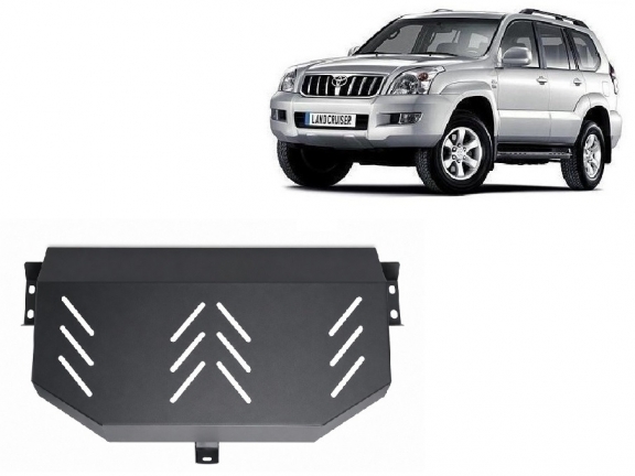 Acél üzemanyagtartály védőlemez Toyota Land Cruiser J120 - 3 ajtos modellekre