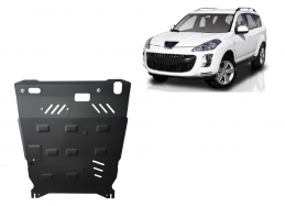 Acél motor, kapcsolószekrény, hűtő védőlemez Peugeot 4007