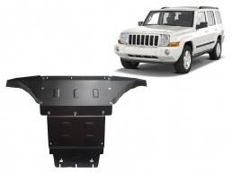 Acél motor, hűtő védőlemez Jeep Commander
