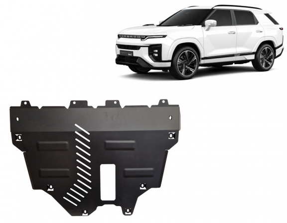 Acél motor, hűtő védőlemez KGM Actyon