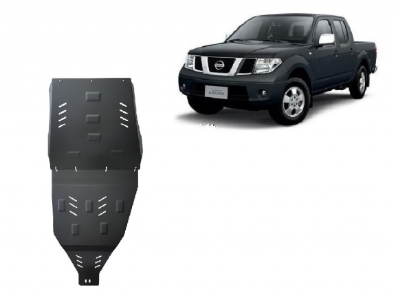 Acél kapcsolószekrény, osztómű védőlemez Nissan Navara