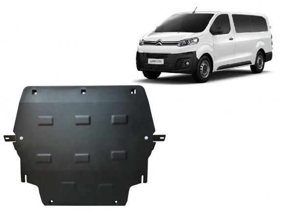 Acél motor, kapcsolószekrény, hűtő védőlemez Citroen Jumpy
