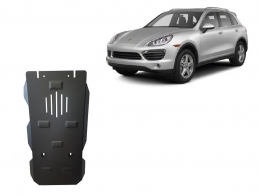 Acél kapcsolószekrény védőlemez Porsche Cayenne