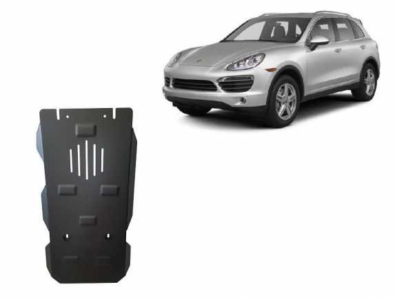 Acél kapcsolószekrény védőlemez Porsche Cayenne