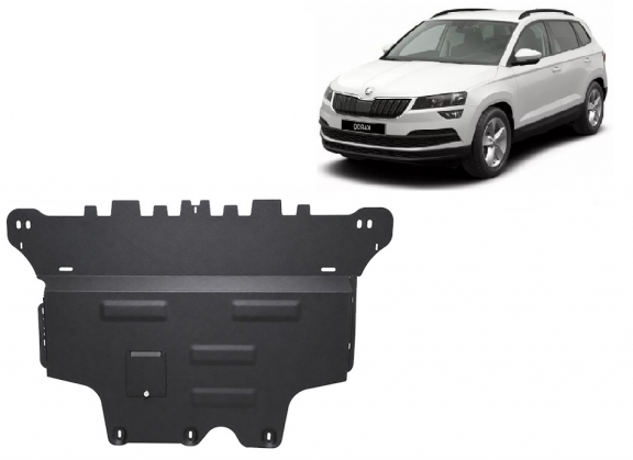 Acél motor, sebességváltó, hűtő, első lökhárító védőlemez Skoda Karoq