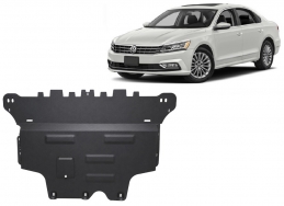 Acél motor, sebességváltó, hűtő, első lökhárító védőlemez VW Passat Alltrack
